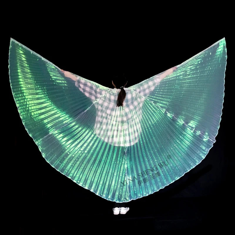 Adult Kids 11 Colors Belly Dance Wings Unisex Bollywood Oriental Egypt Wings Children Adult Belly Dance Isis Wings Without Stick