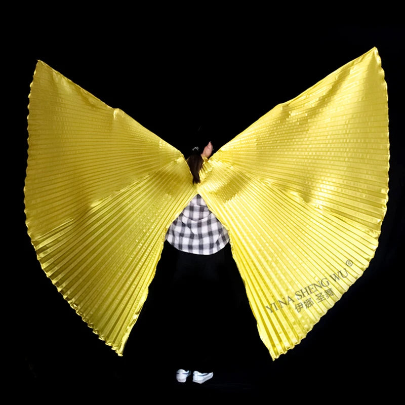 Adult Kids 11 Colors Belly Dance Wings Unisex Bollywood Oriental Egypt Wings Children Adult Belly Dance Isis Wings Without Stick