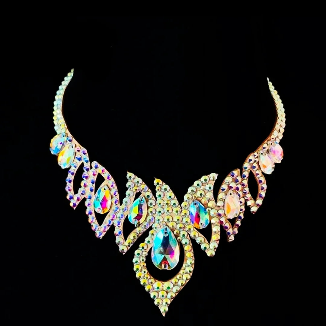 Belly Dance Necklace Female Adult Latin Stage Professional Performance Competition Accessories National Standard Dance Jewelry D
