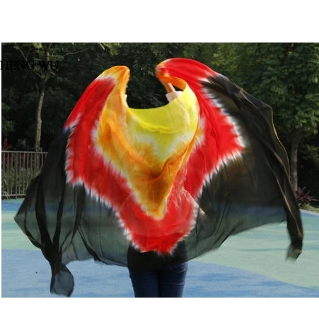 Belly dance veils 100% silk veils handmade gradual color veils can be customized