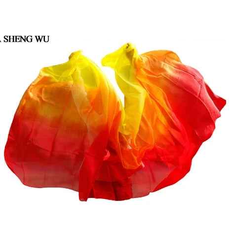 Belly dance veils 100% silk veils handmade gradual color veils can be customized