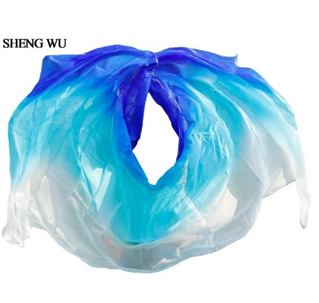 Belly dance veils 100% silk veils handmade gradual color veils can be customized