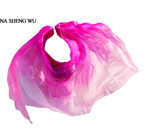 Belly dance veils 100% silk veils handmade gradual color veils can be customized