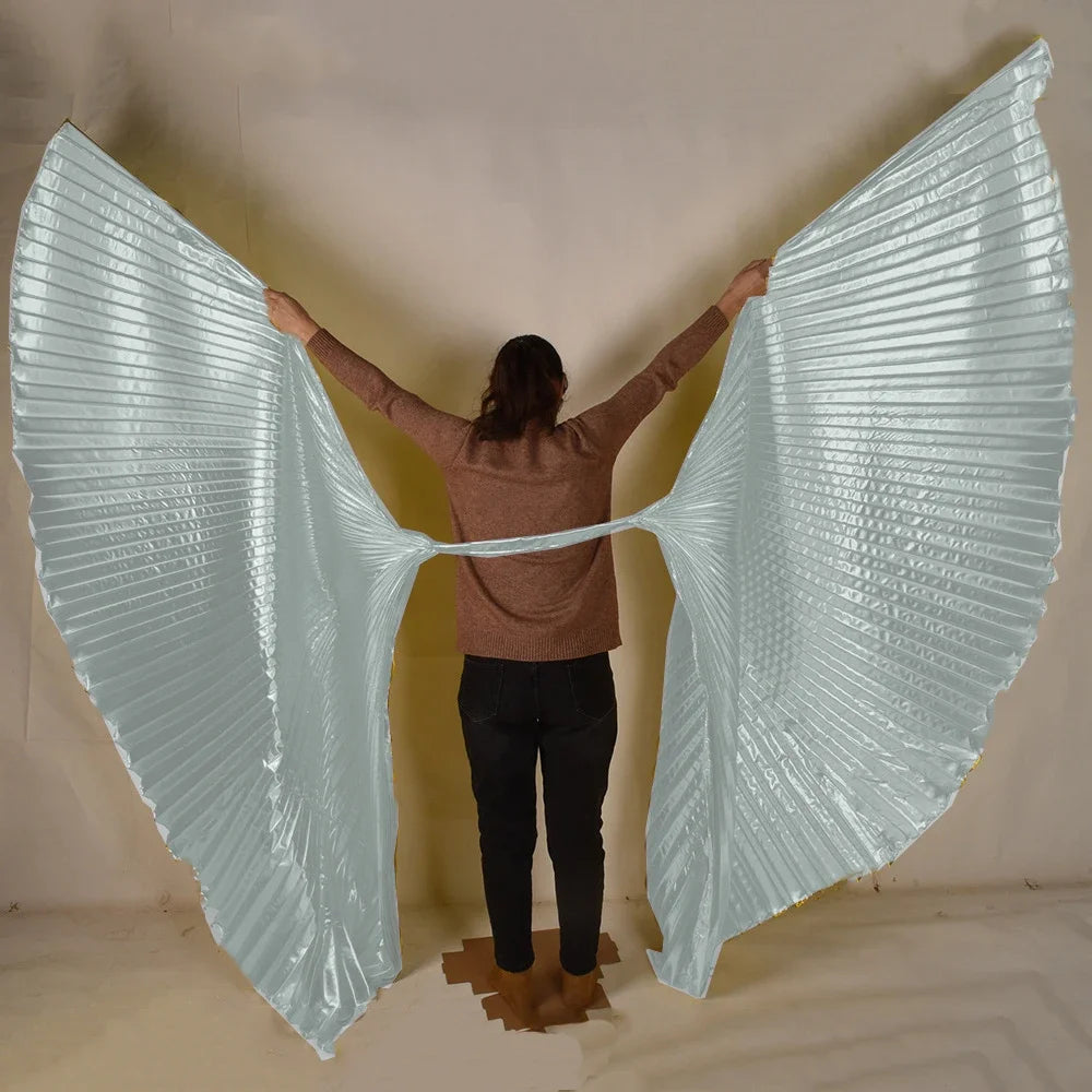Belly Dance Props Adult Performance Wings Indian Dance Golden Wings Props Performance Shoulder Straps Lengthened Tall Women