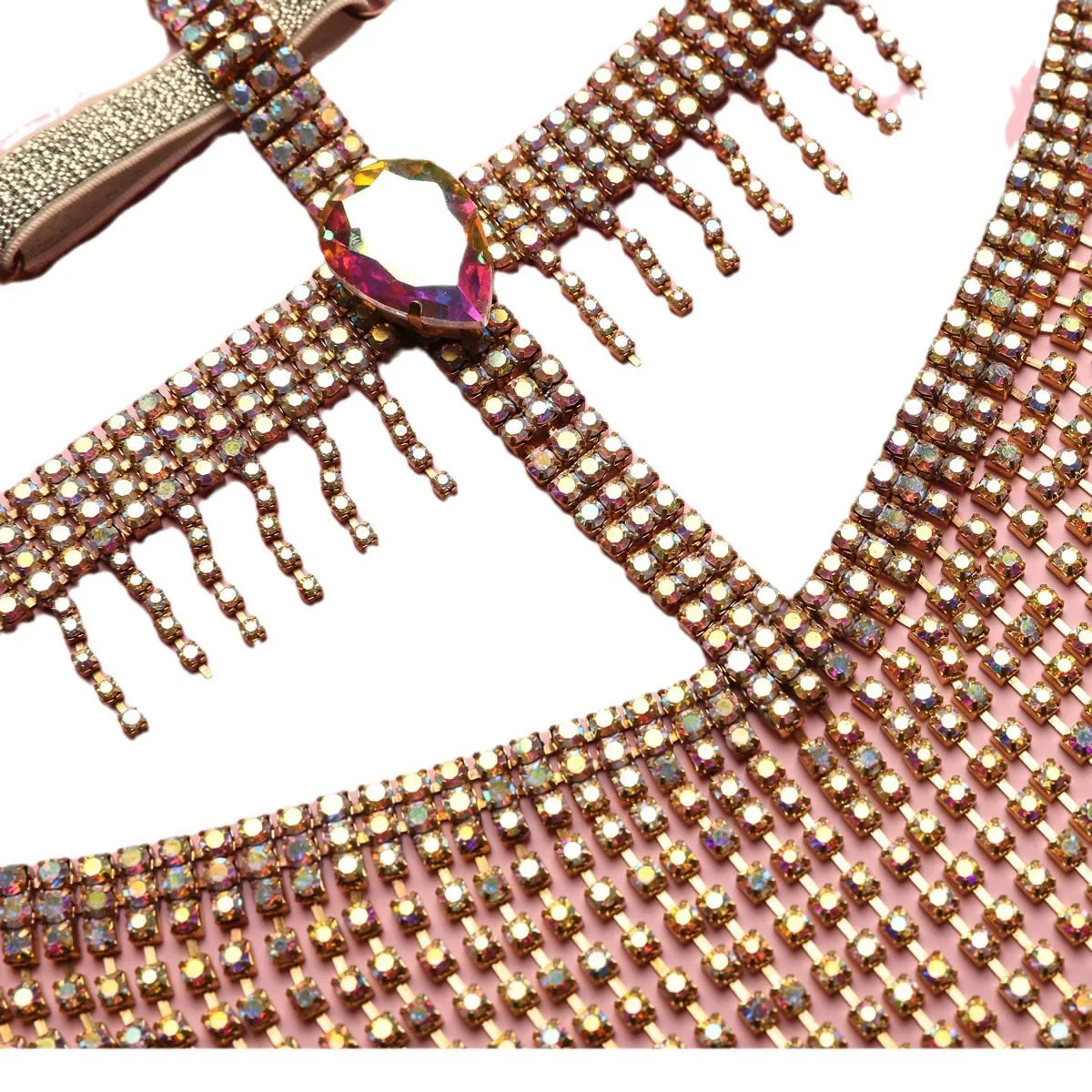 1pcs/lot woman fashion rhinestone belly dance face mask