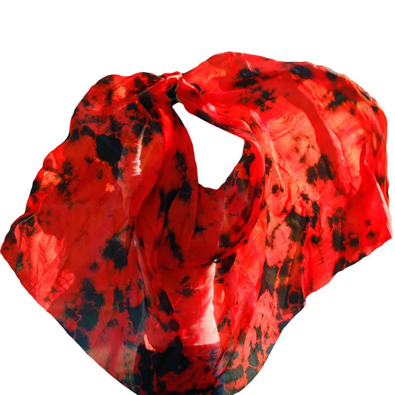 Belly dance veils 100% silk veils handmade gradual color veils can be customized