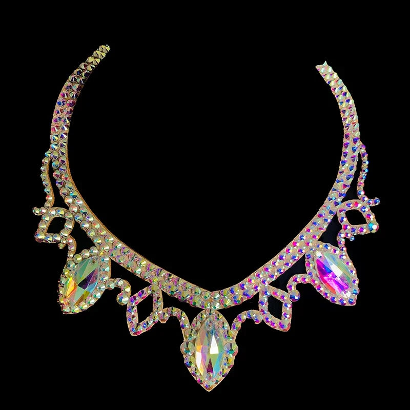 Belly Dance Necklace Female Adult Latin Stage Professional Performance Competition Accessories National Standard Dance Jewelry D