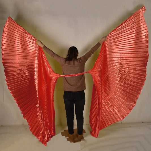 Belly Dance Props Adult Performance Wings Indian Dance Golden Wings Props Performance Shoulder Straps Lengthened Tall Women